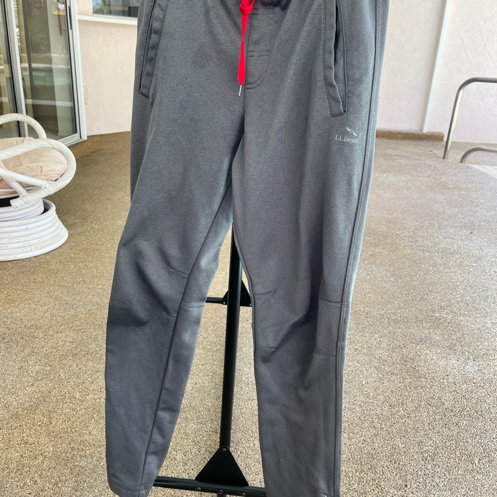 LLBean grey joggers- kids size 16